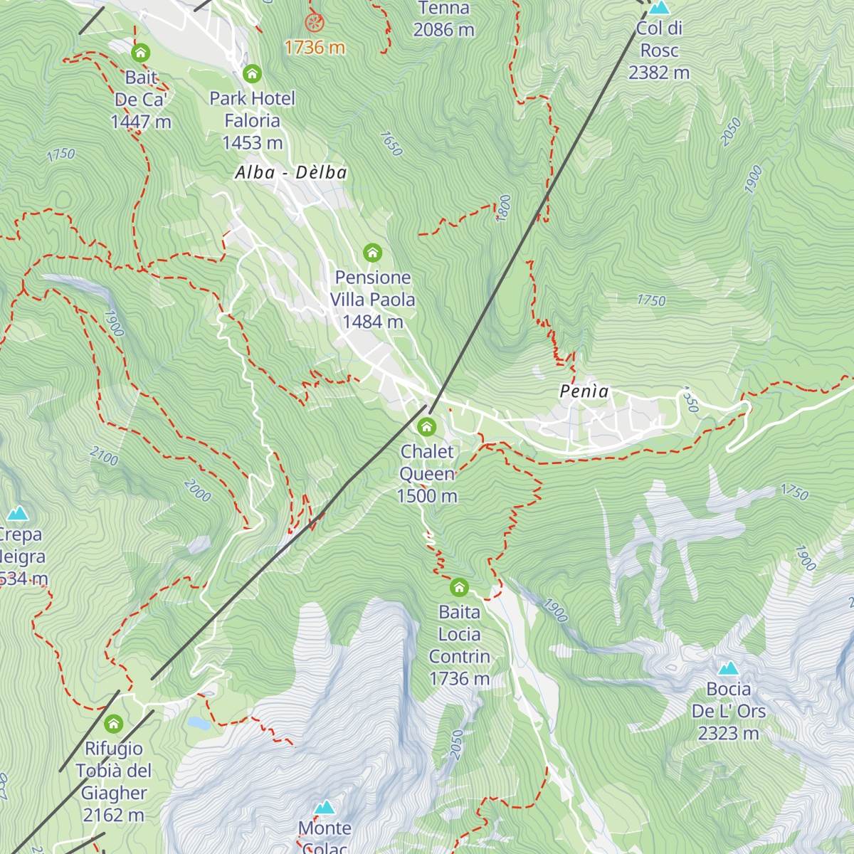 Chalet Queen map