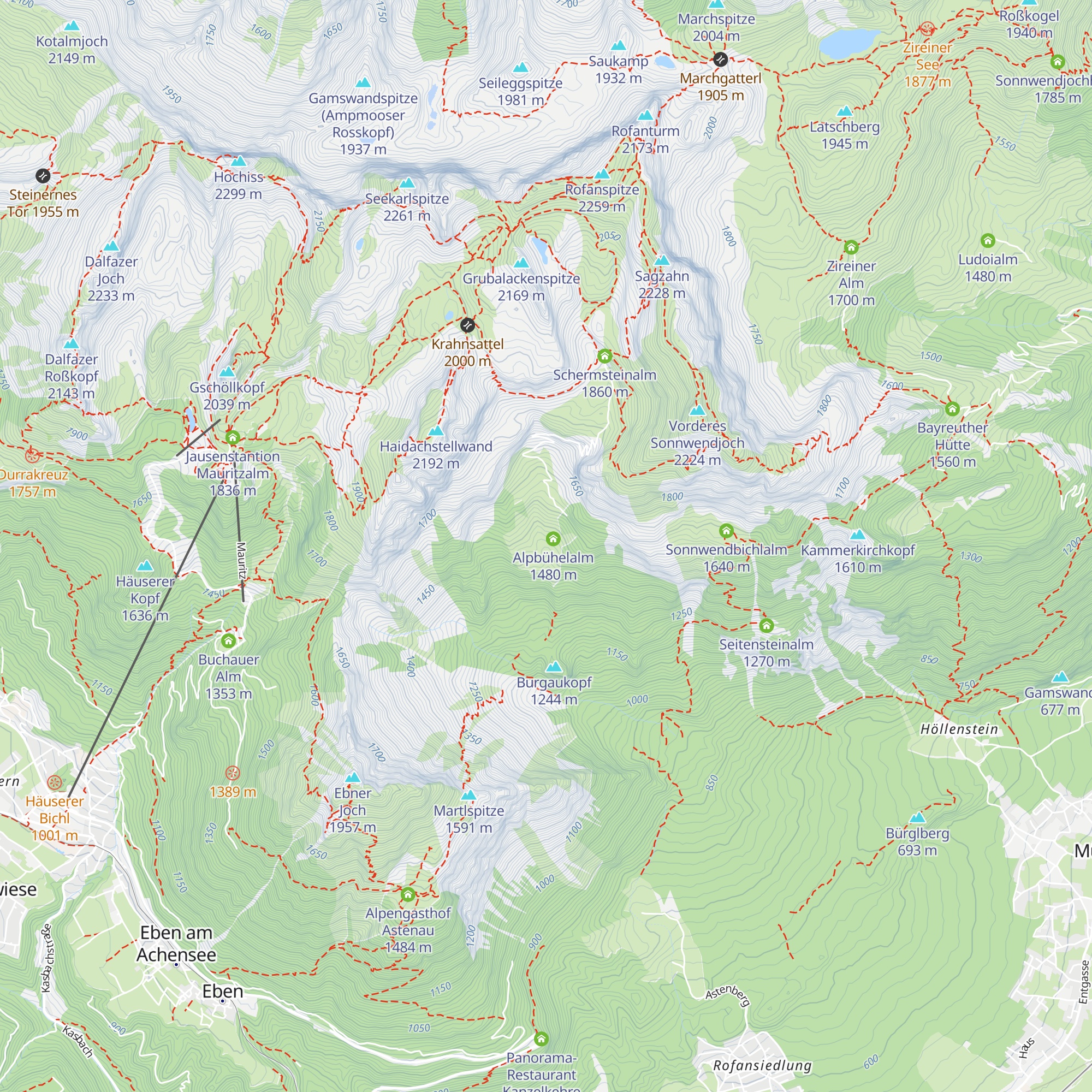 Alpiglalm map
