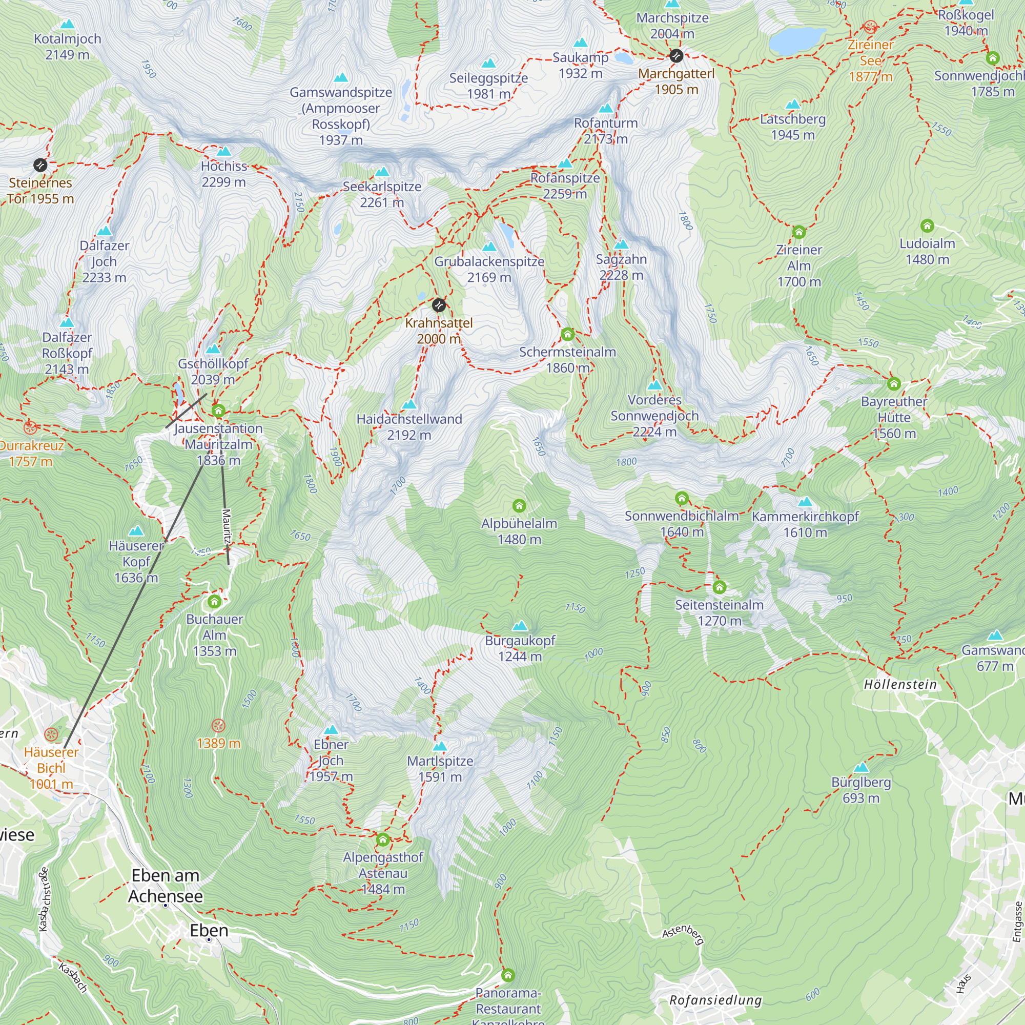 Alpiglalm map