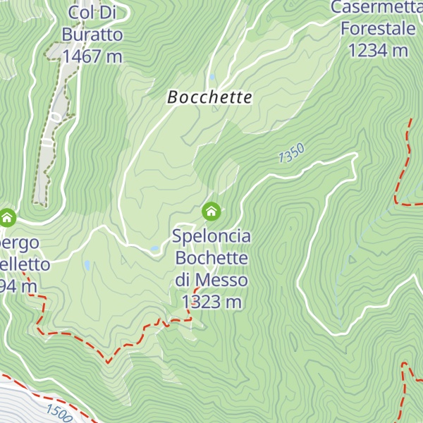 Map of Speloncia Bochette di Messo