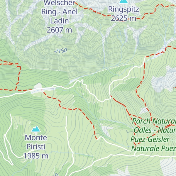 Map of Kaserill-Alm – Malga Caserill