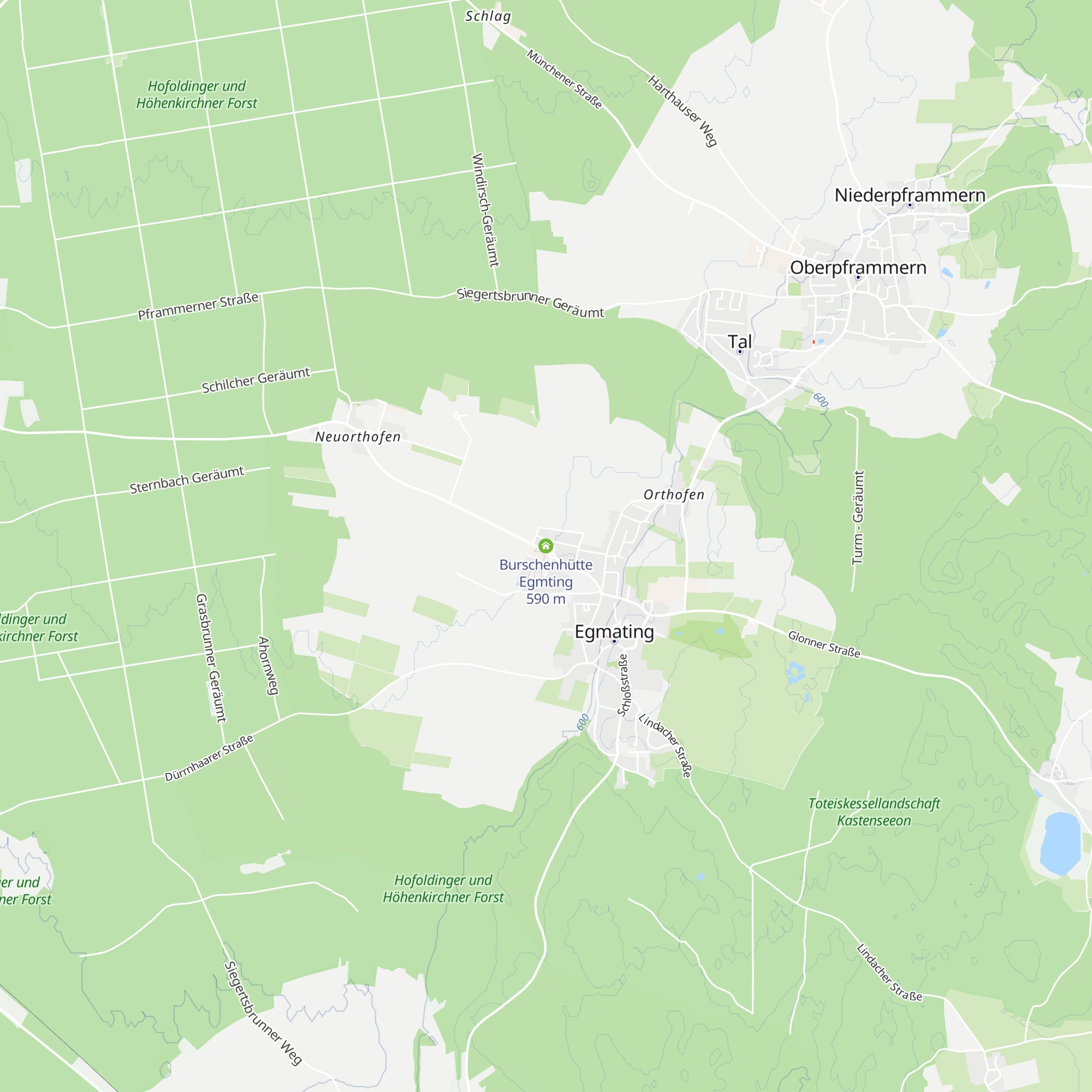 Burschenhütte Egmting map