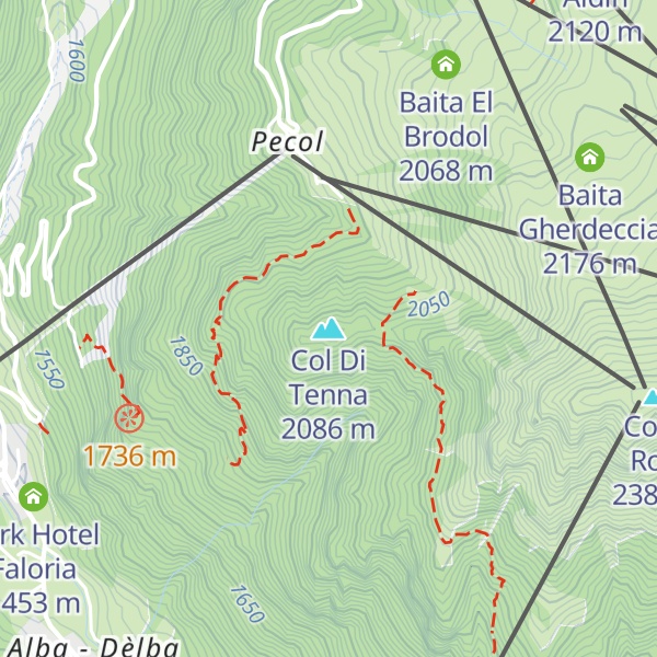 Map of Col Di Tenna