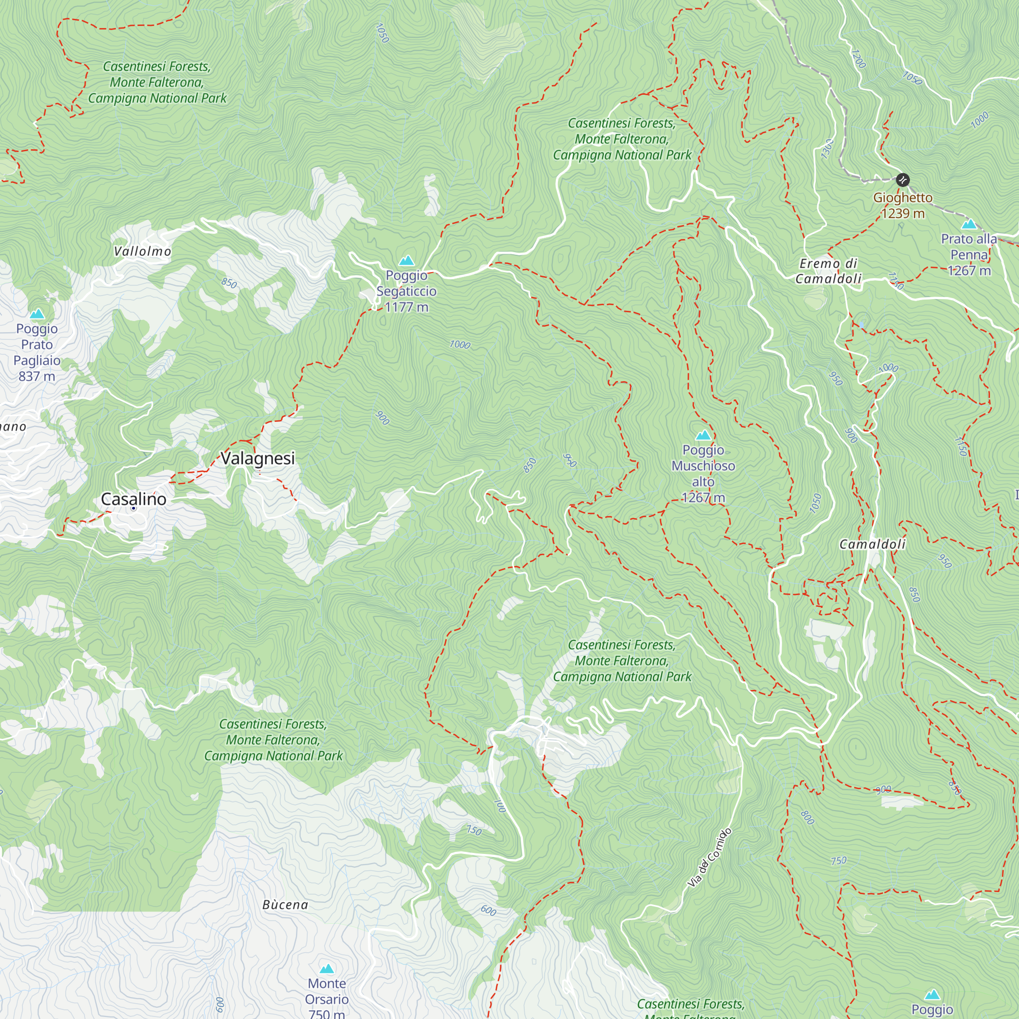 Rifugio Asqua map