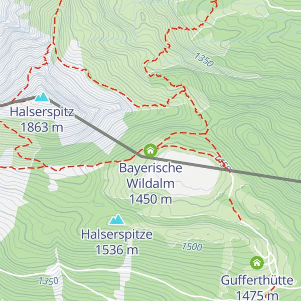 Map of Bayerische Wildalm