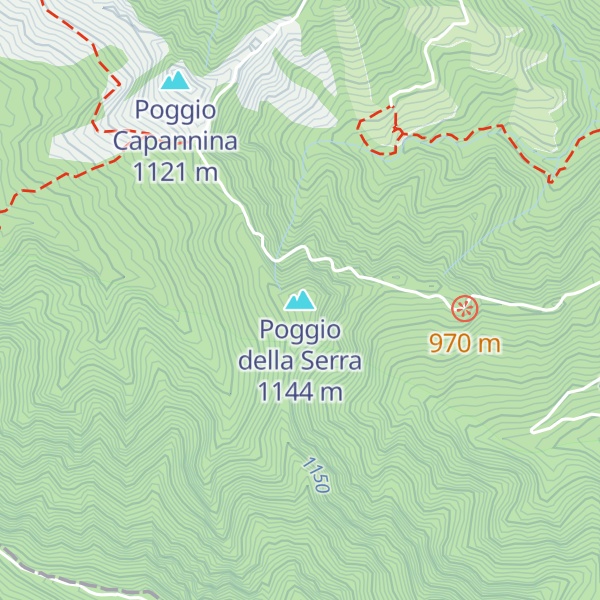 Map of Poggio della Serra