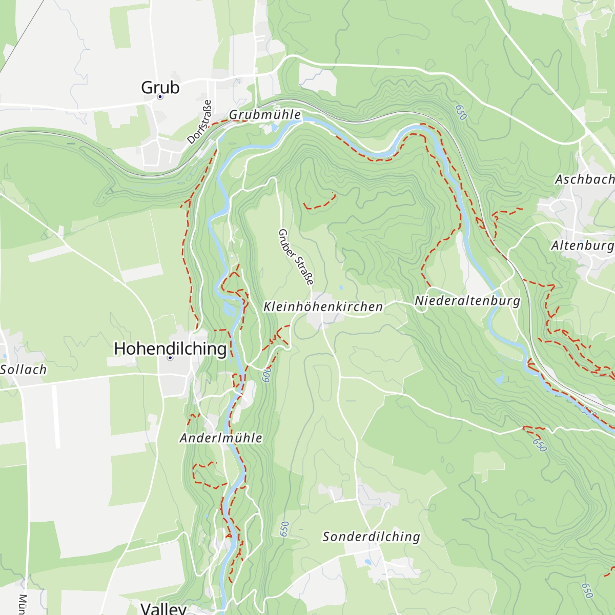 Mangfalltal-Alm map