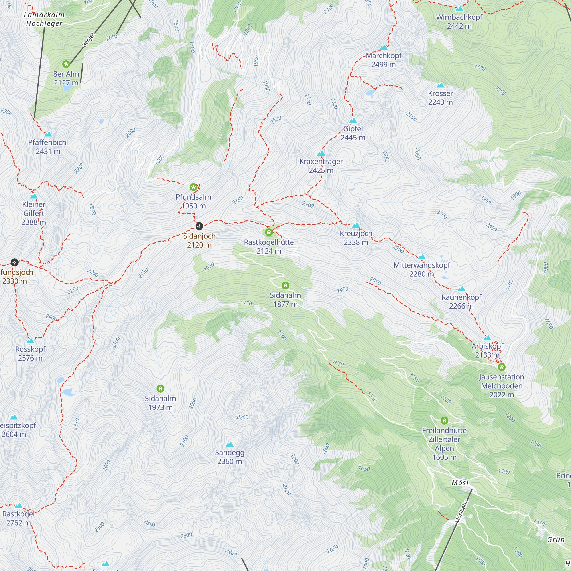 Sidanalm map