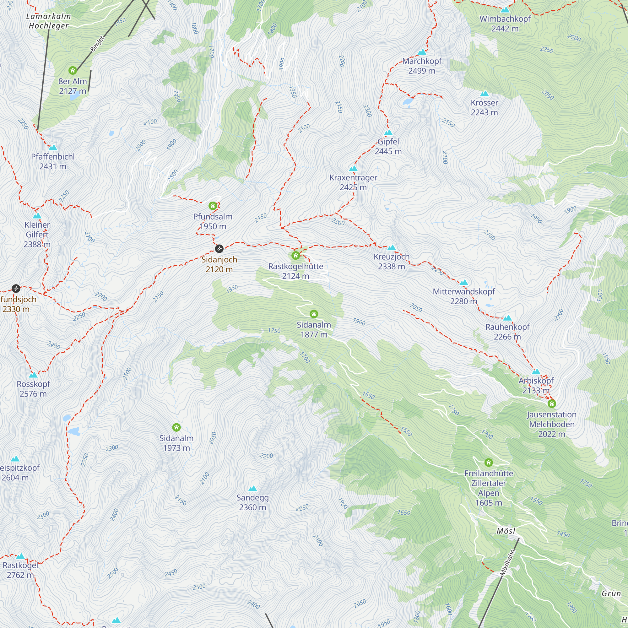 Sidanalm map