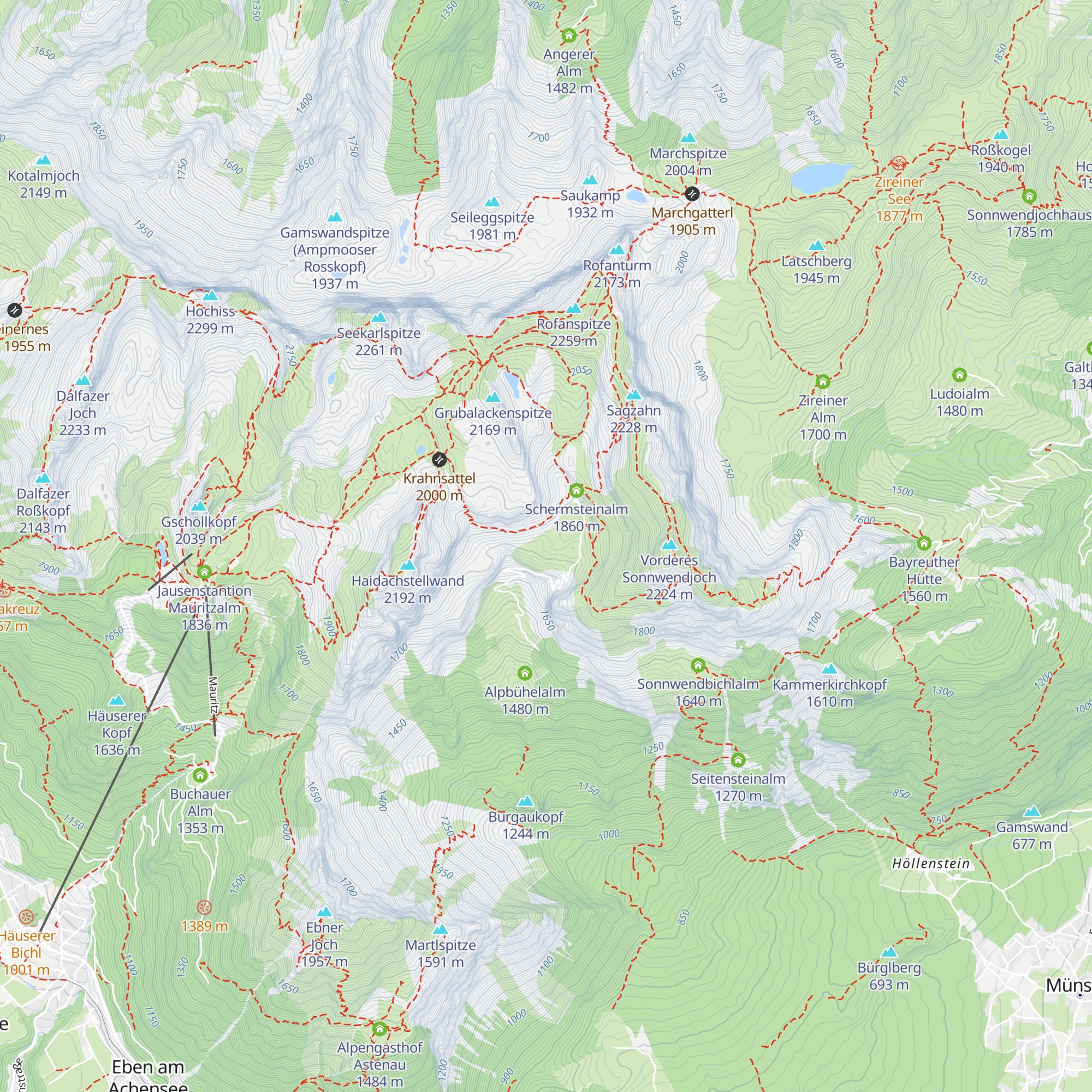 Wiesinger Schihütte map
