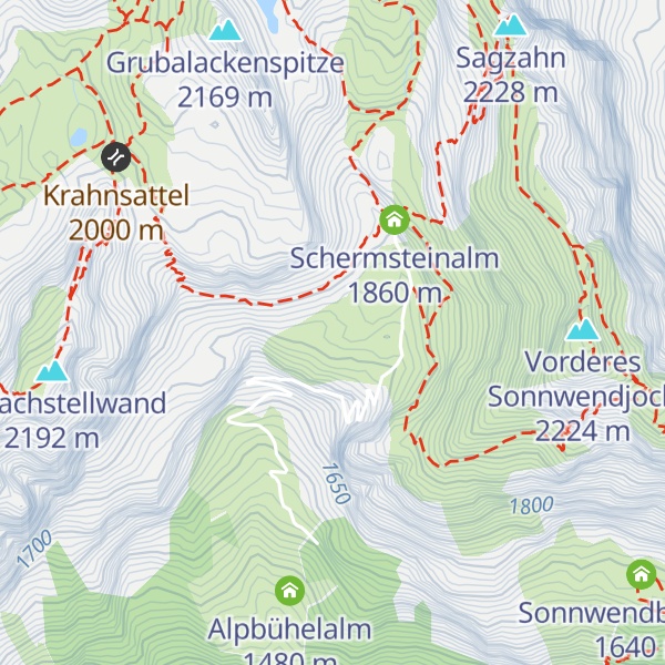 Map of Wiesinger Schihütte