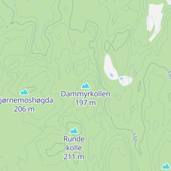 Map of Dammyrkollen
