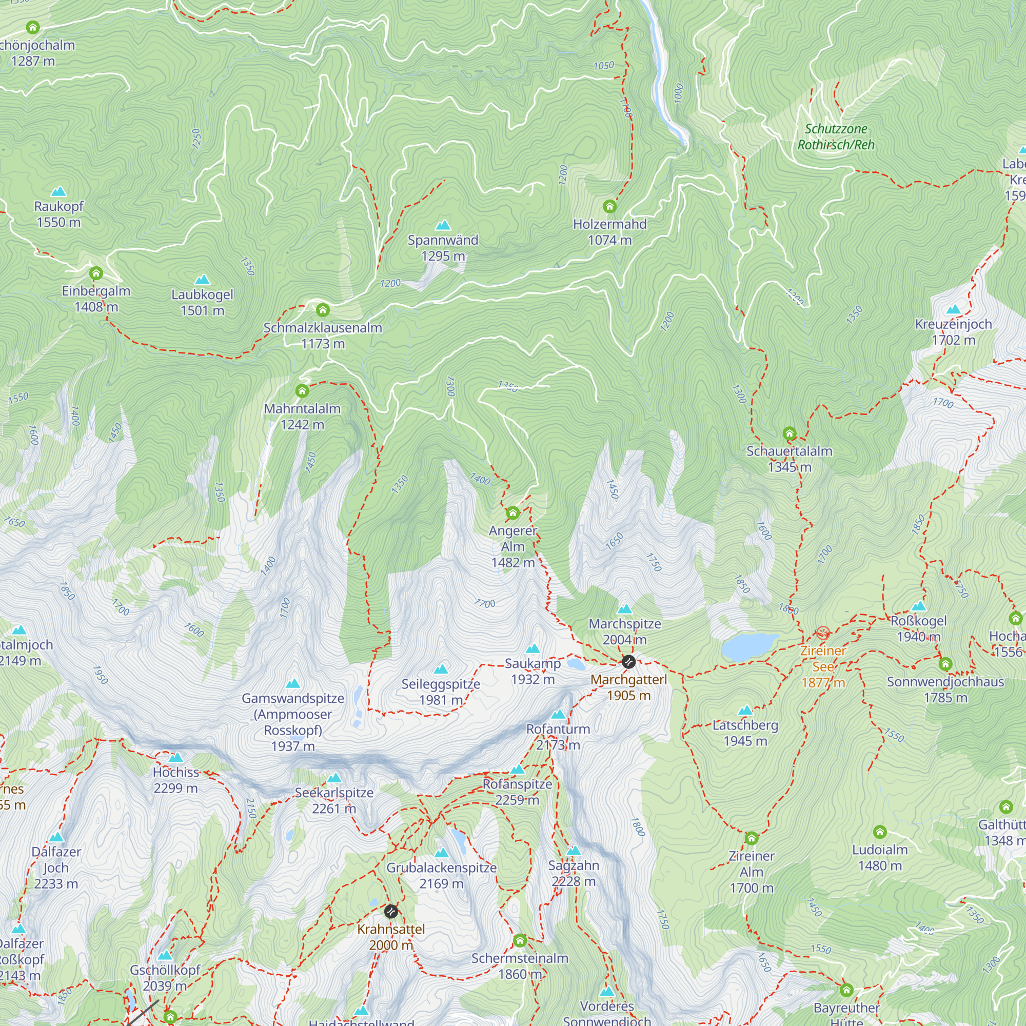 Angerer Alm map