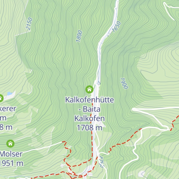 Map of Kalkofenhütte - Baita Kalkofen