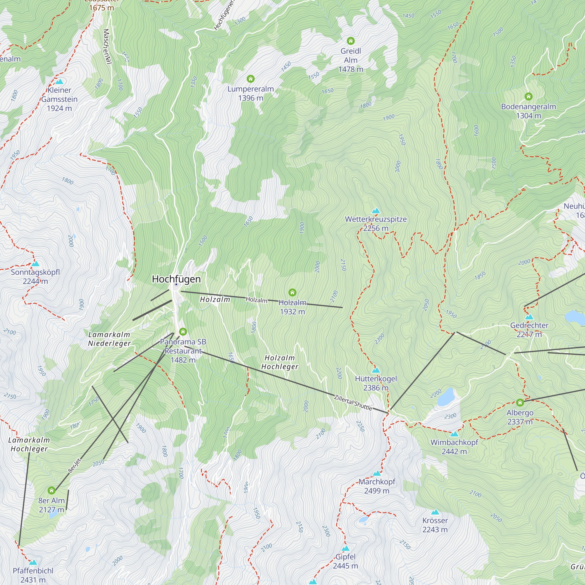 Holzalm map