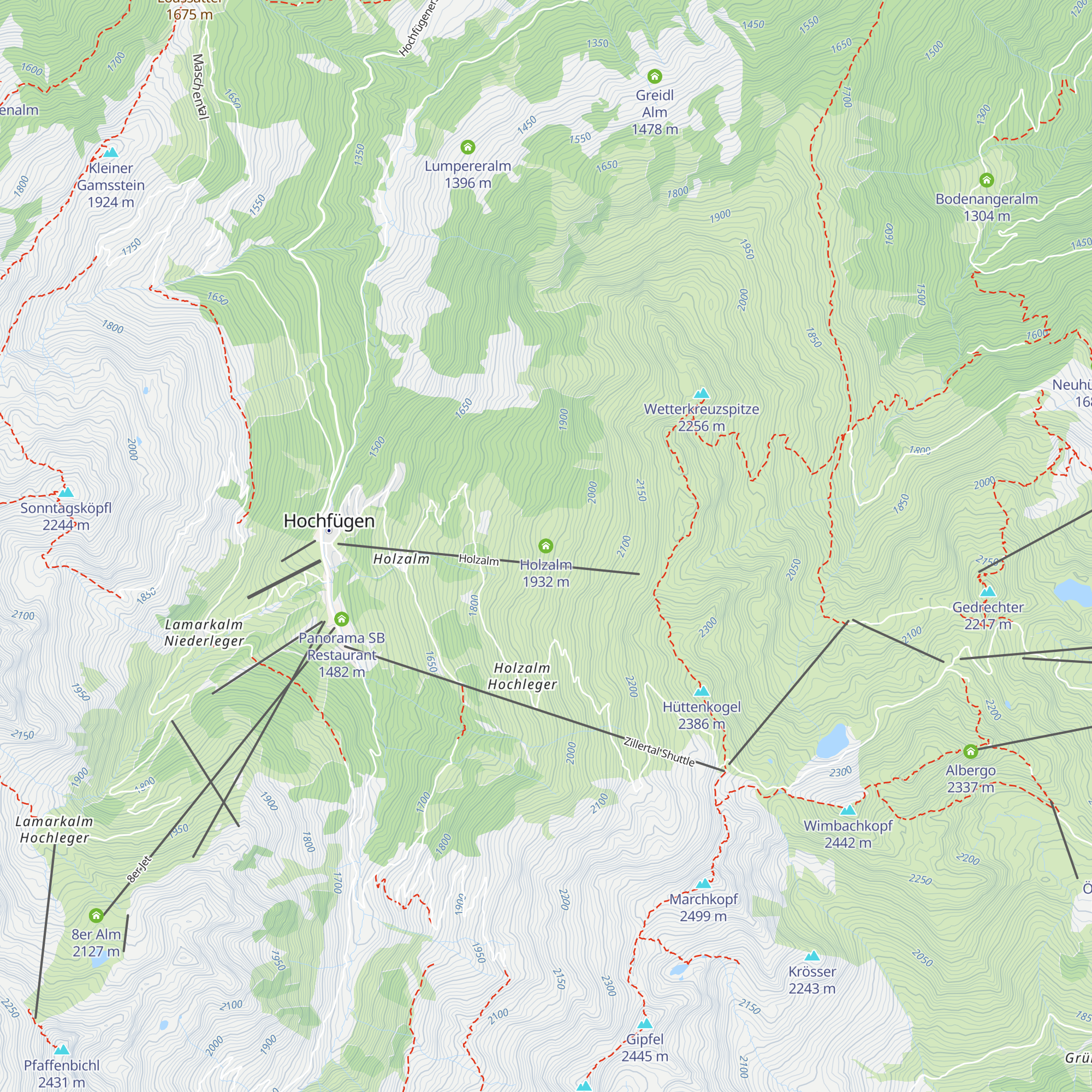 Holzalm map