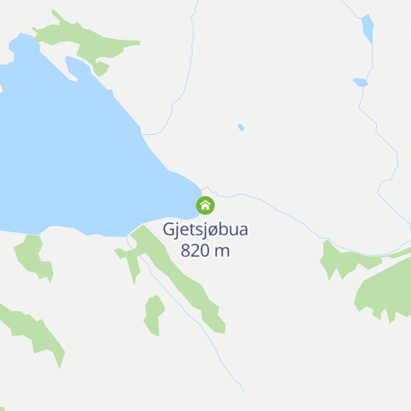 Map of Gjetsjøbua