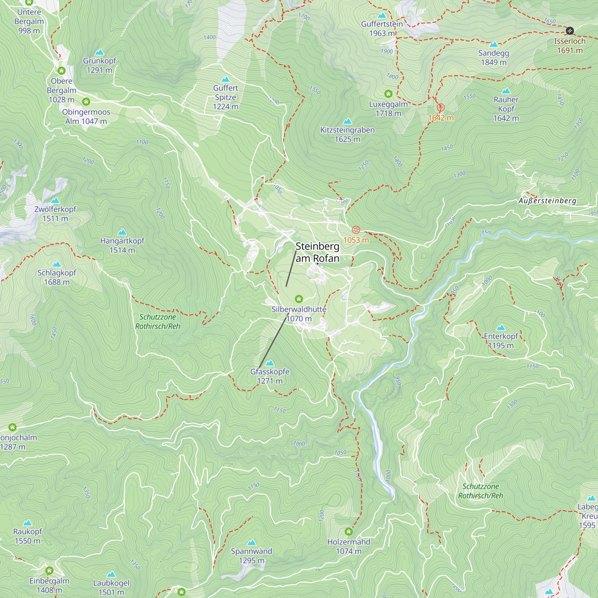 Silberwaldhütte map