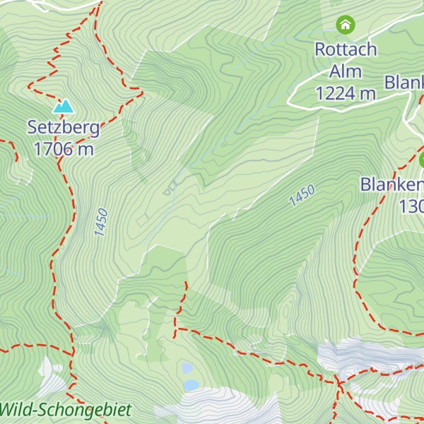 Map of Röthenstein Alm