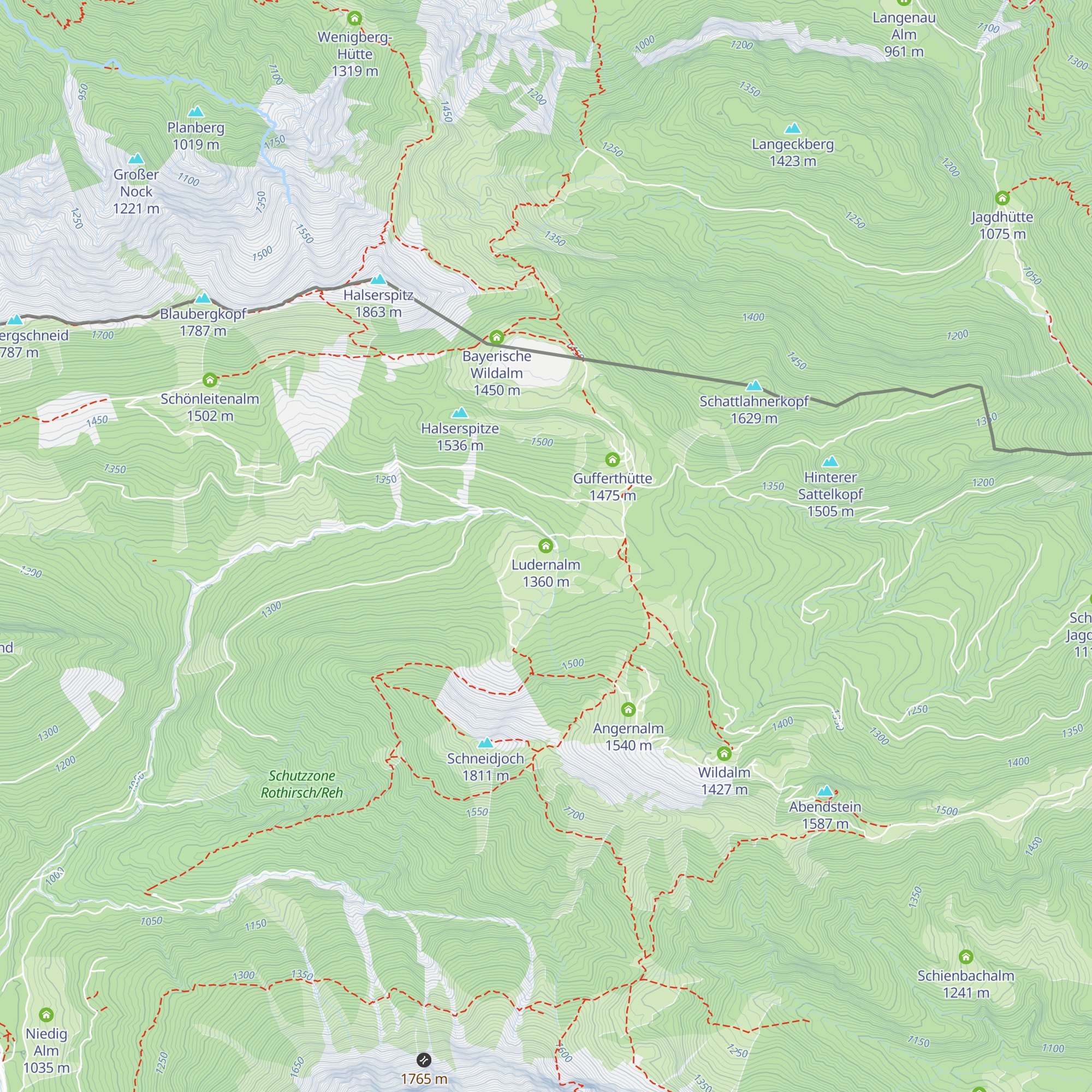 Ludernalm map