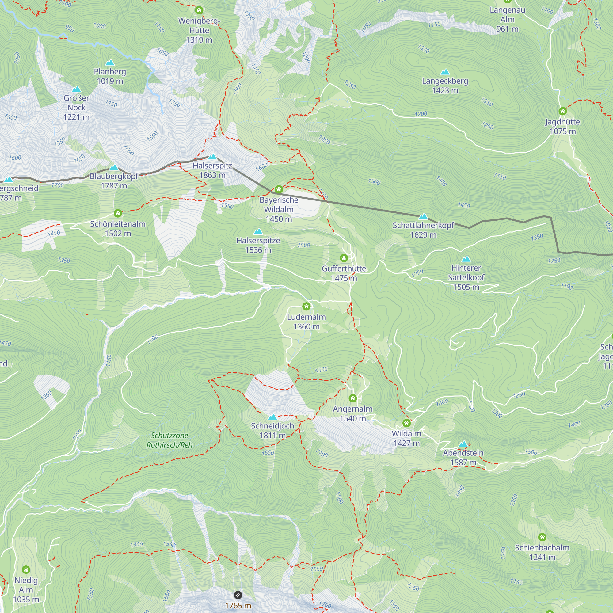 Ludernalm map