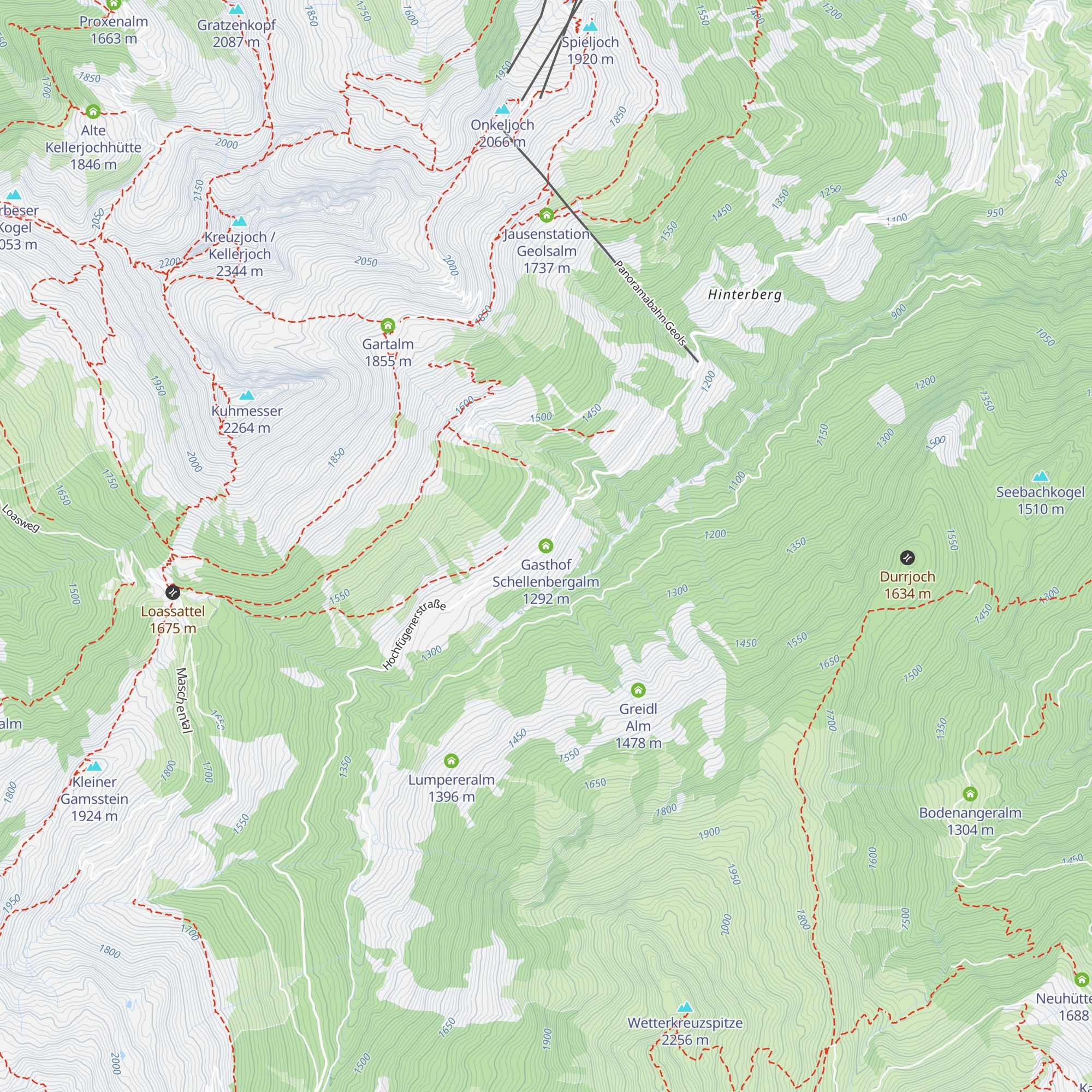 Gasthof Schellenbergalm map