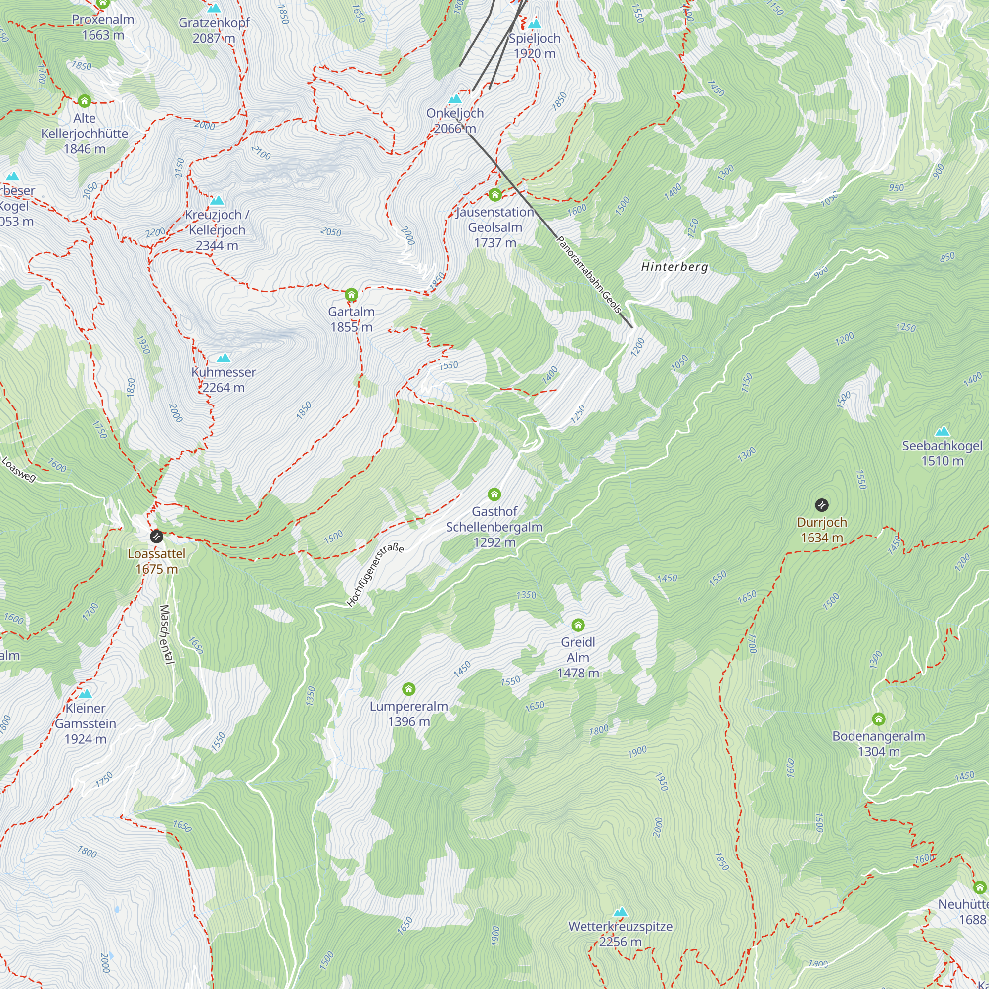 Gasthof Schellenbergalm map