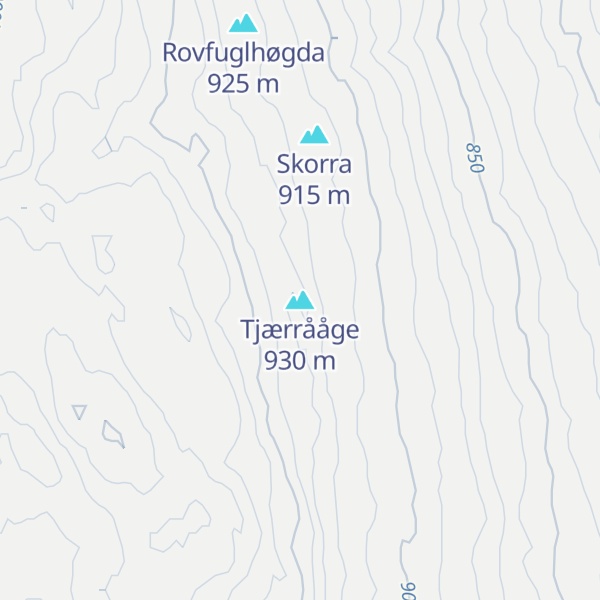Map of Tjærrååge