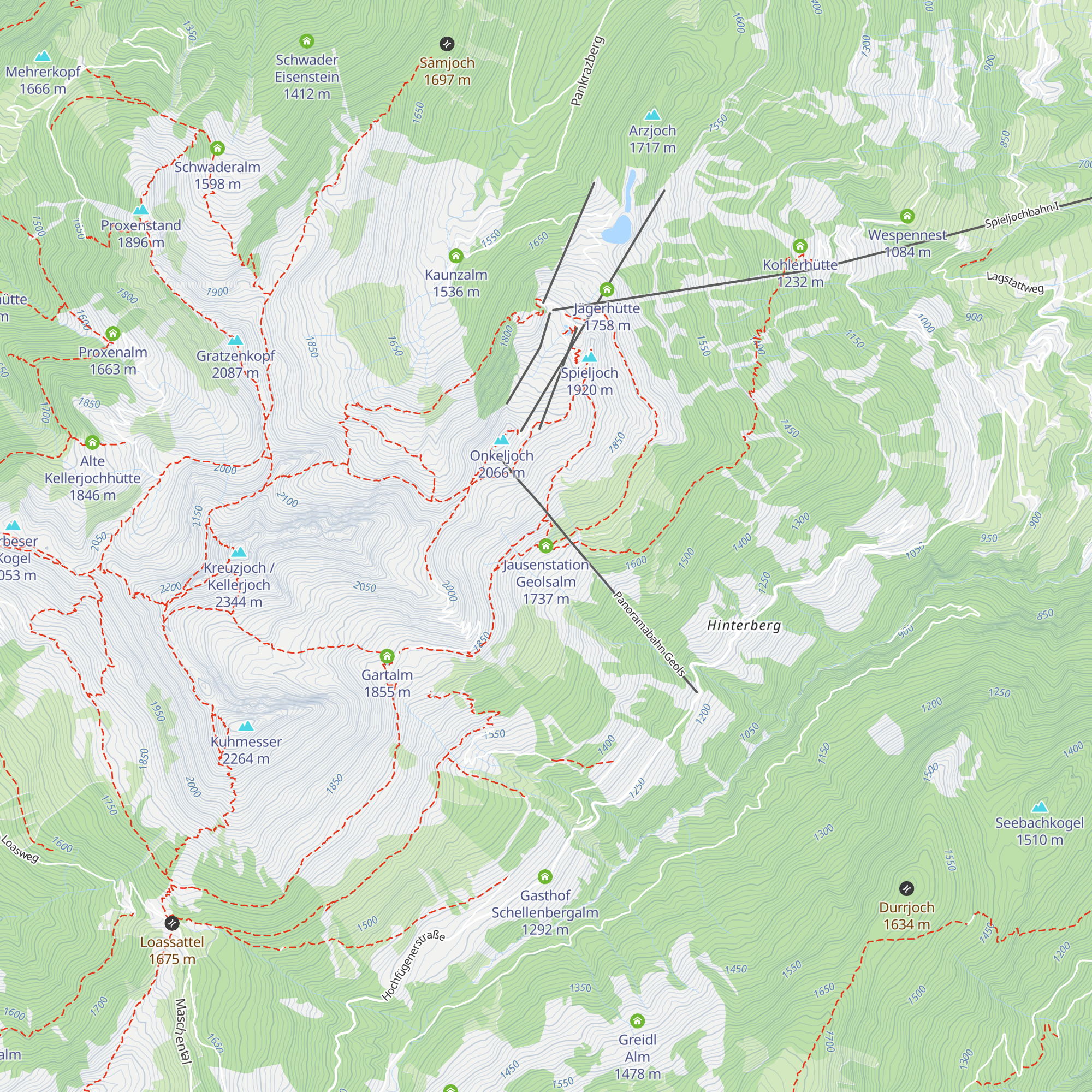 Jausenstation Geolsalm map