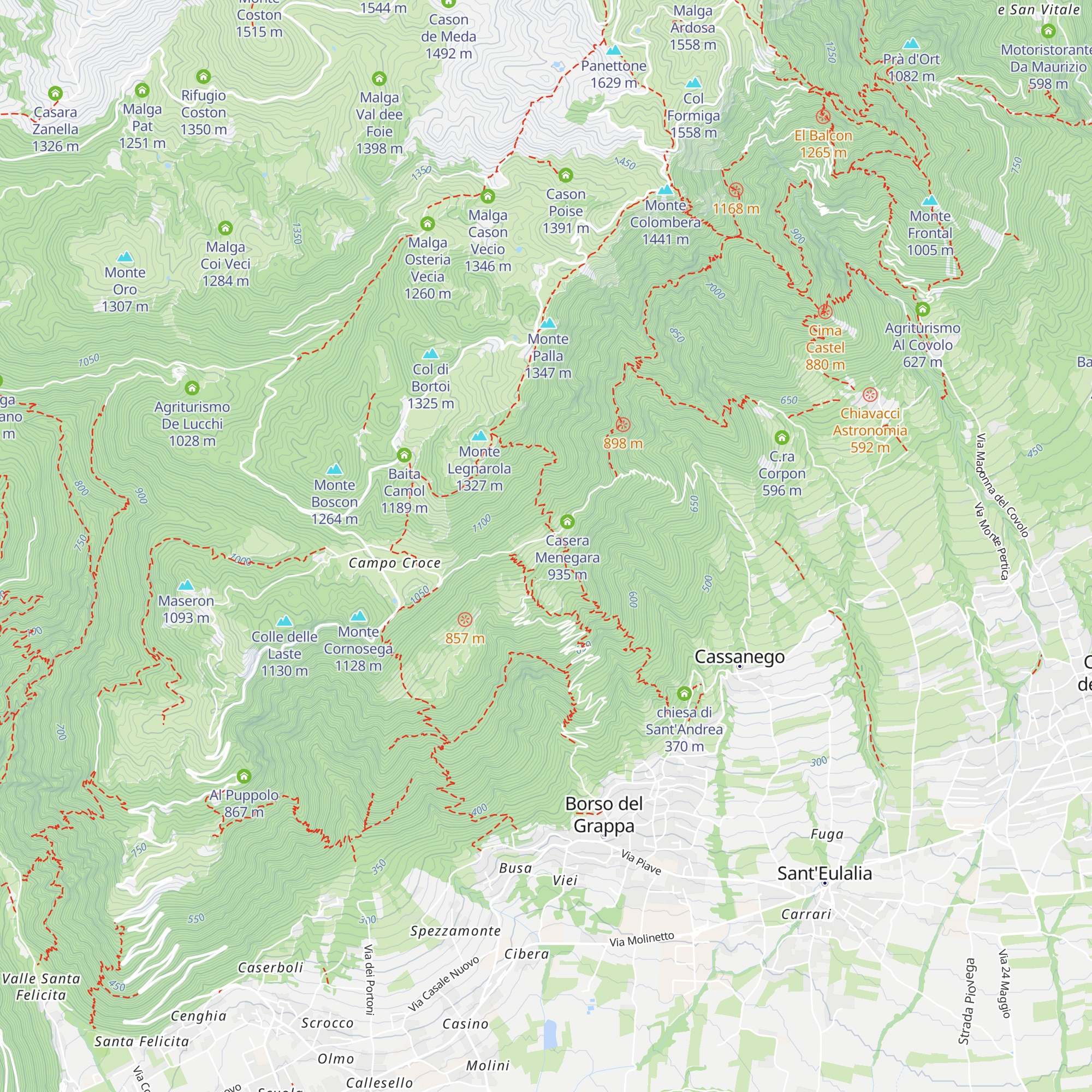 Casera Cabion map