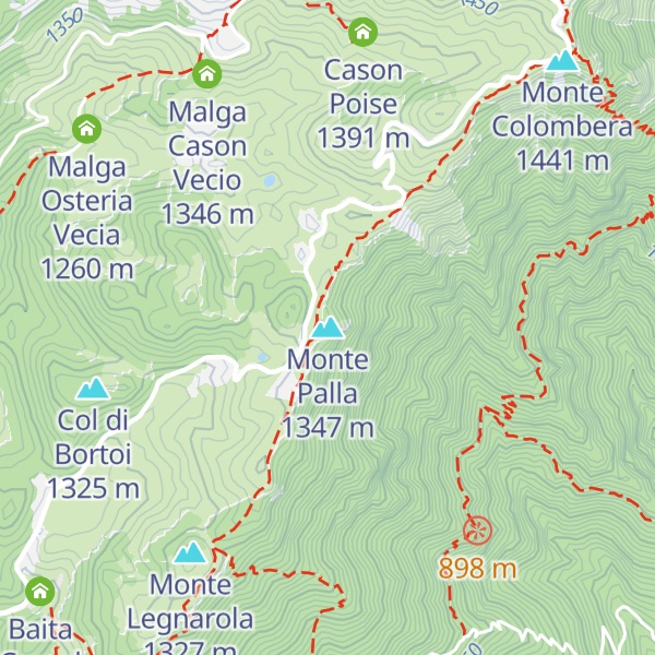 Map of Monte Palla
