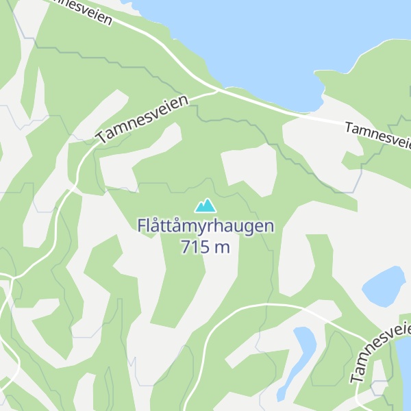 Map of Flåttåmyrhaugen