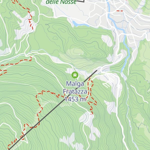 Map of Malga Fratazza