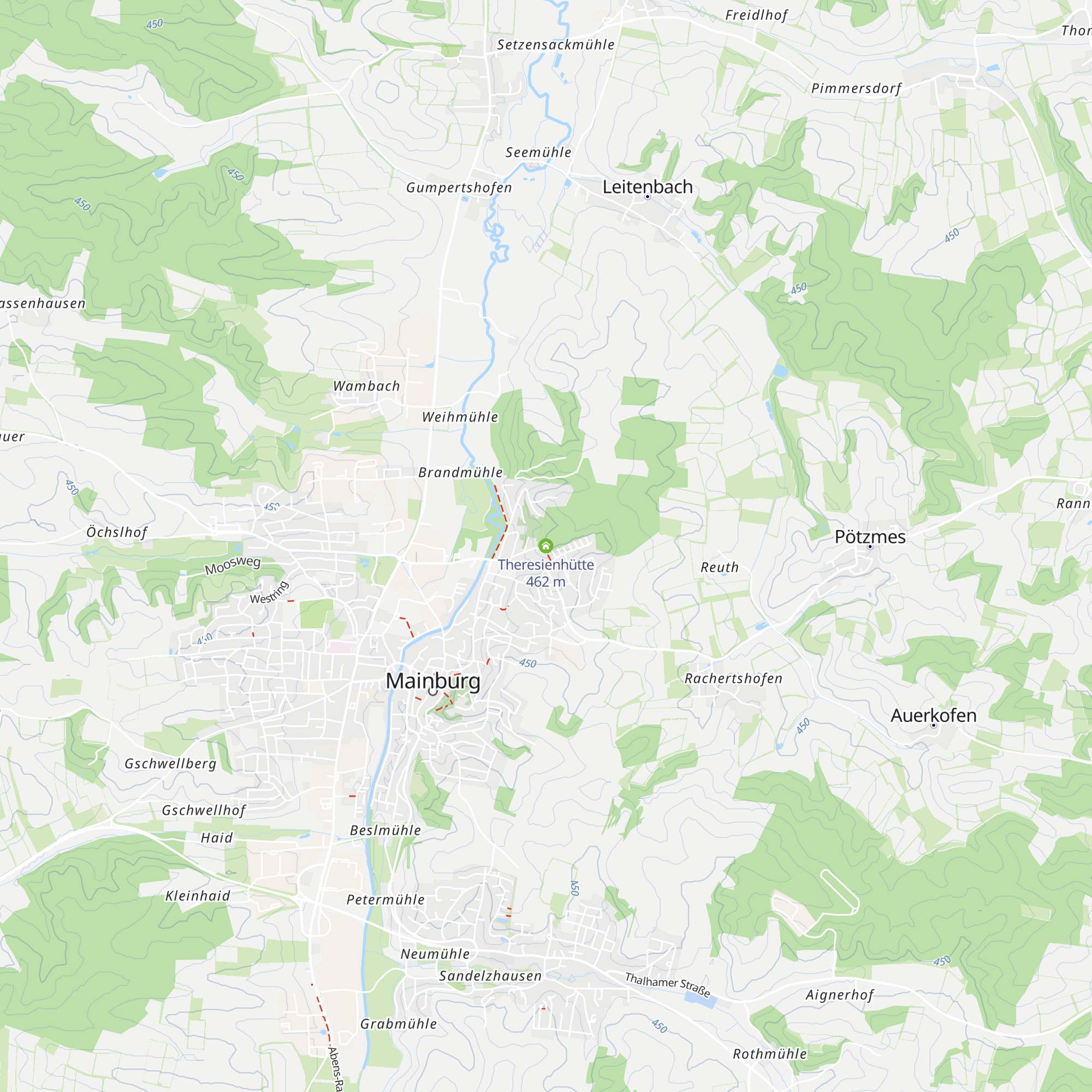 Theresienhütte map