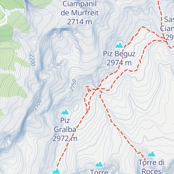 Map of Piz Miara