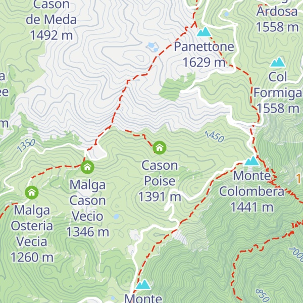 Map of Malga Cabion