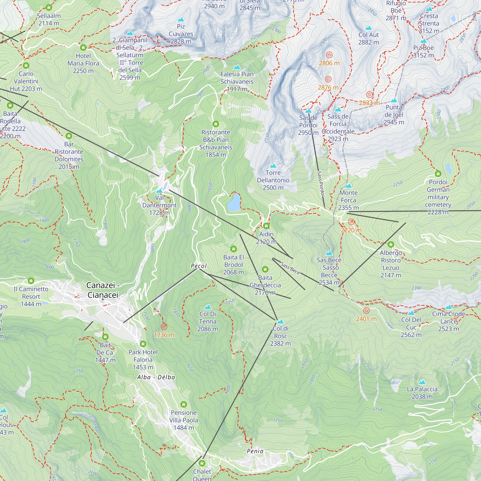 Rifugio SunBait map