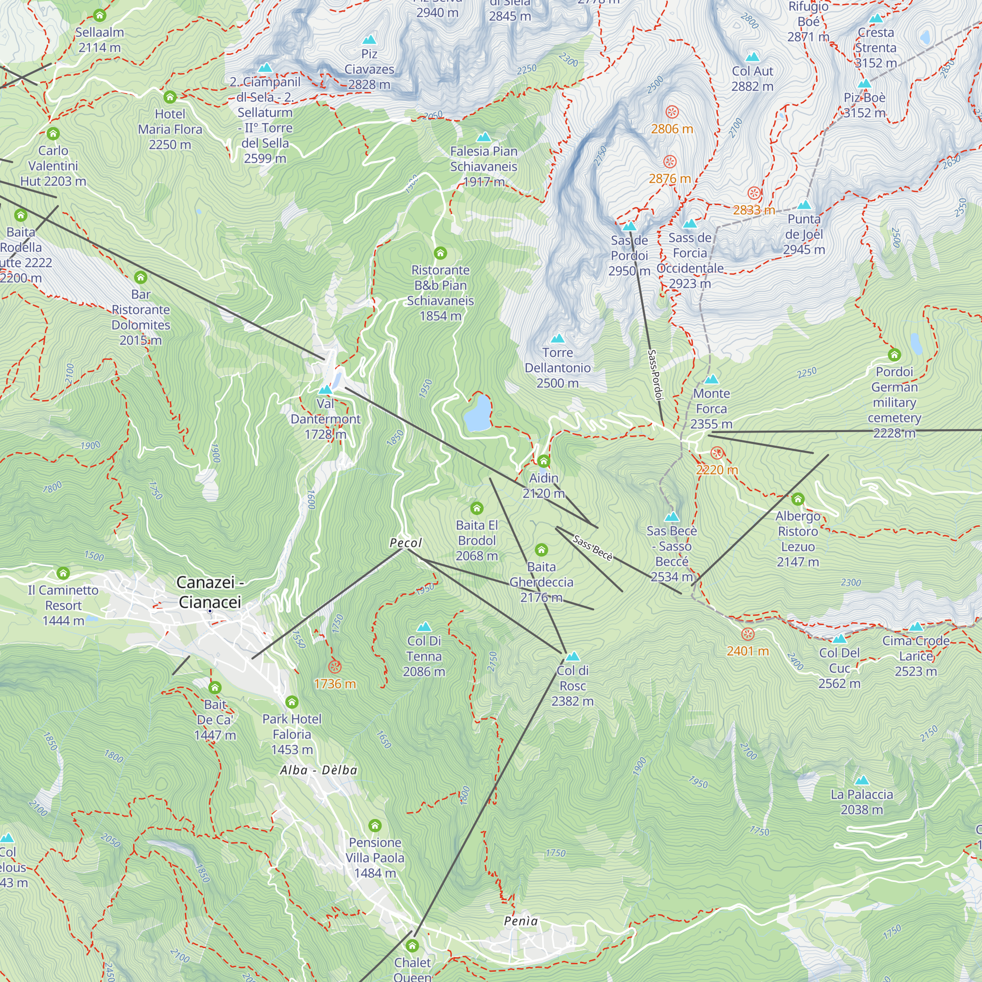 Rifugio SunBait map