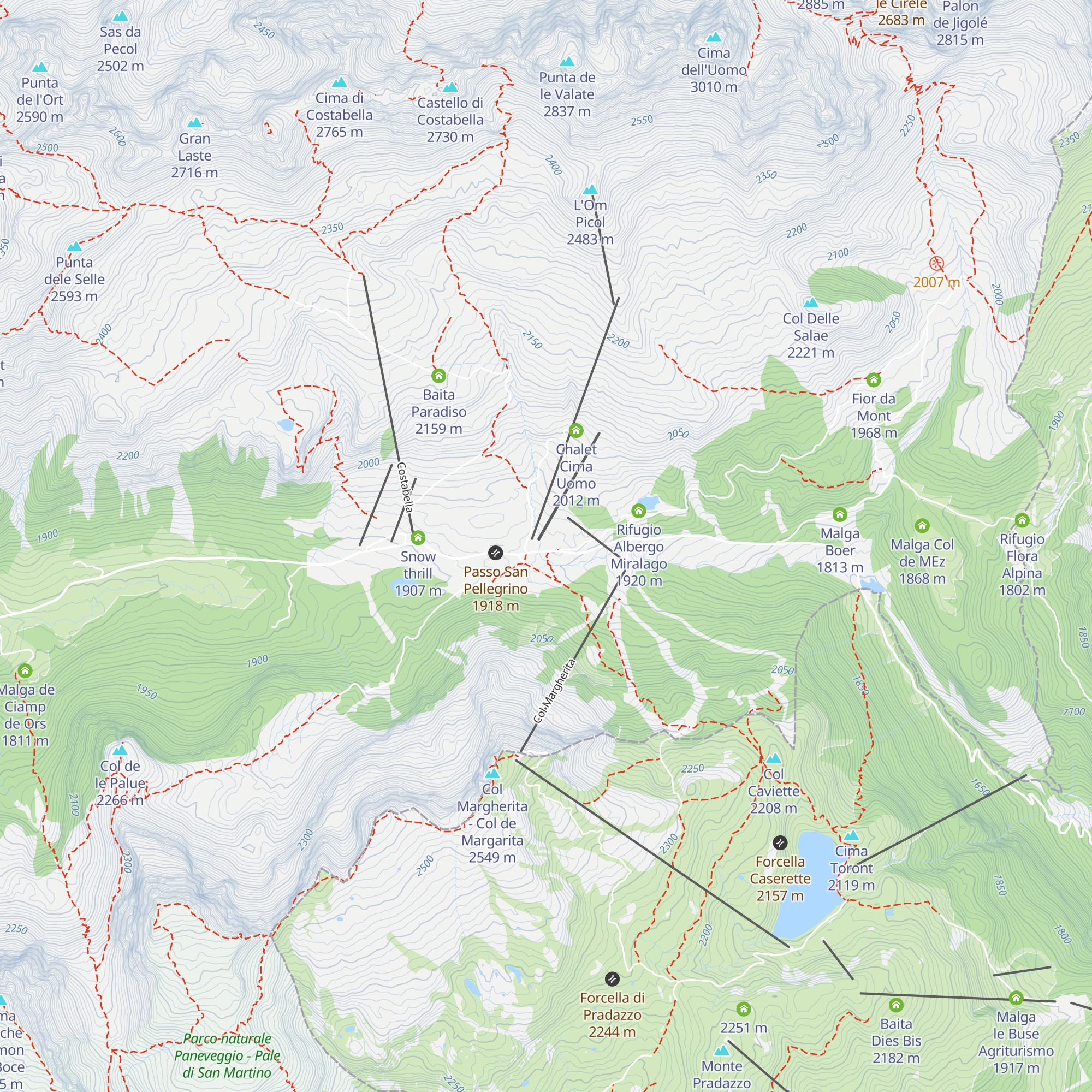 Chalet Isabella map