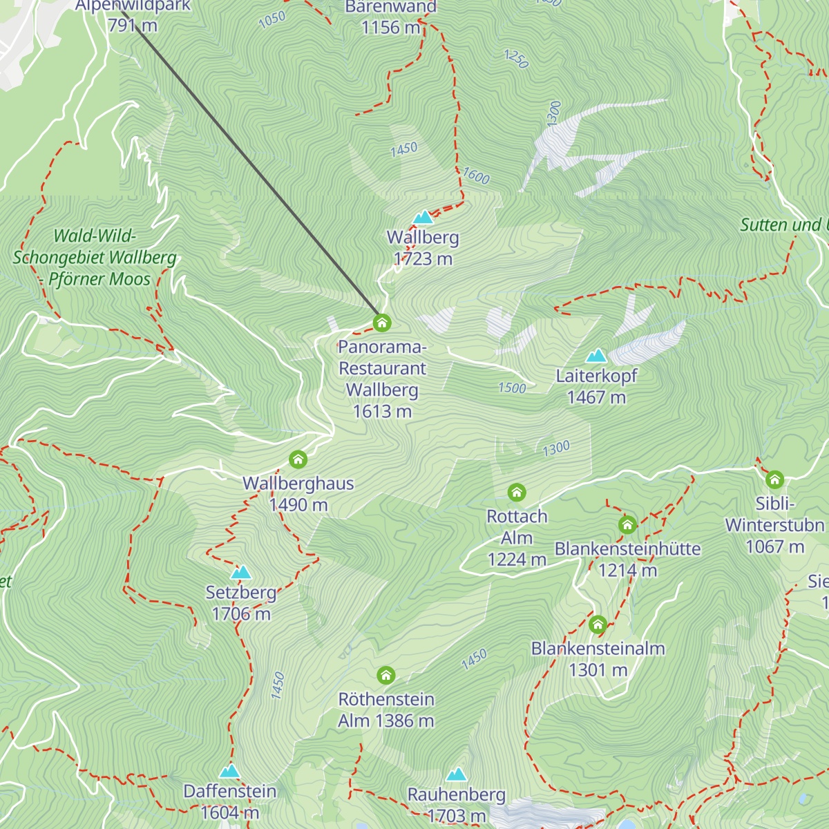 Portners Alm map