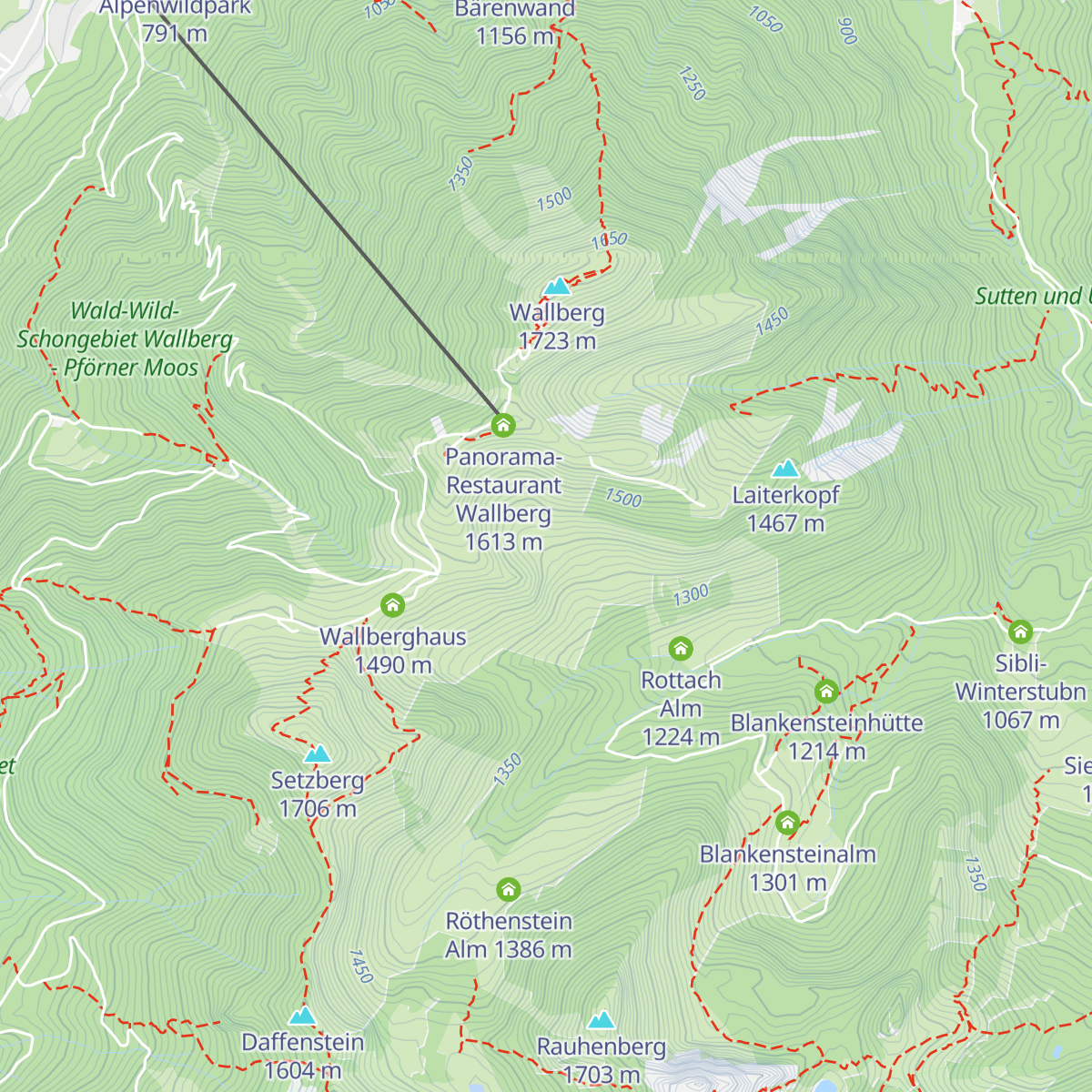 Portners Alm map