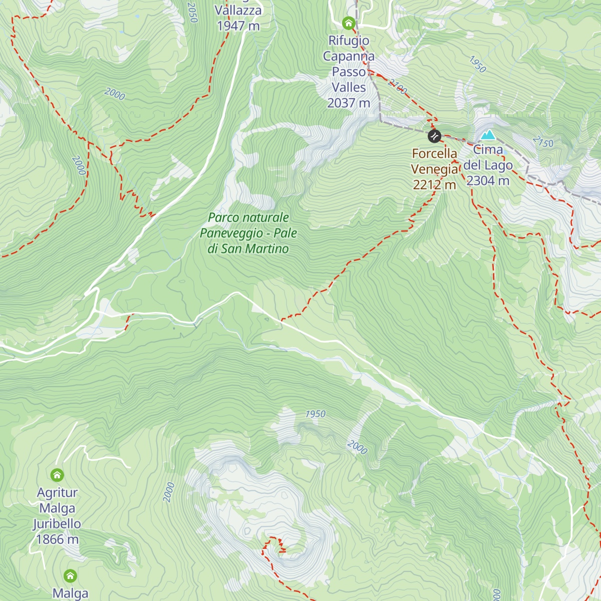 Agritur Malga Venegia map