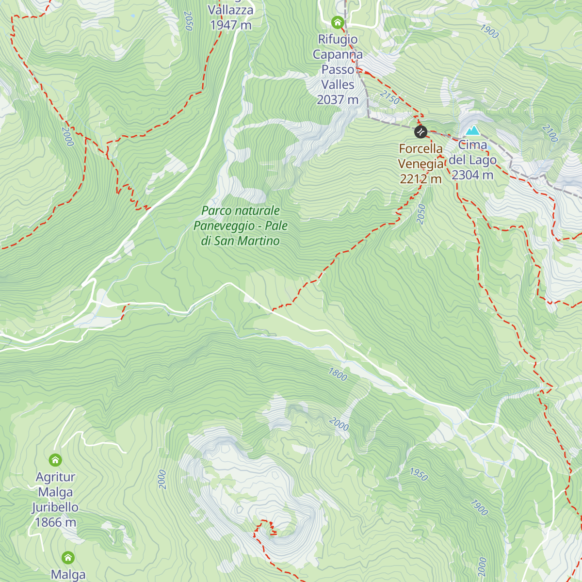 Agritur Malga Venegia map