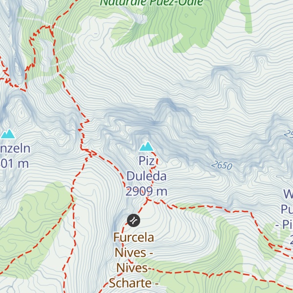 Map of Piz Duleda