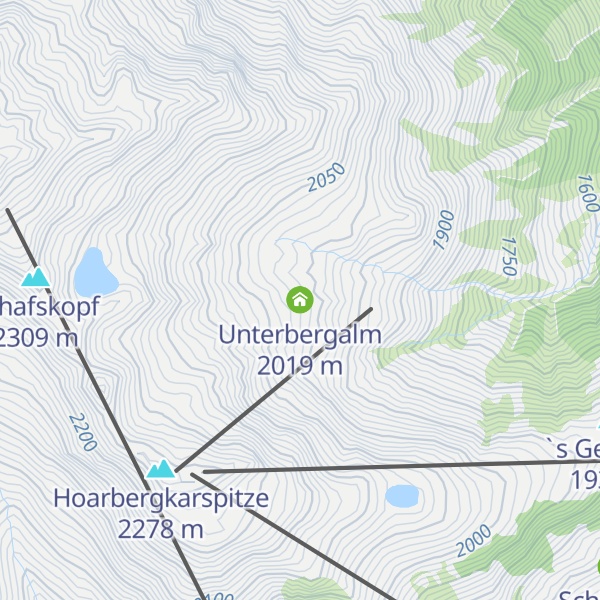 Map of Unterbergalm