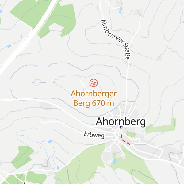 Map of Ahornberg