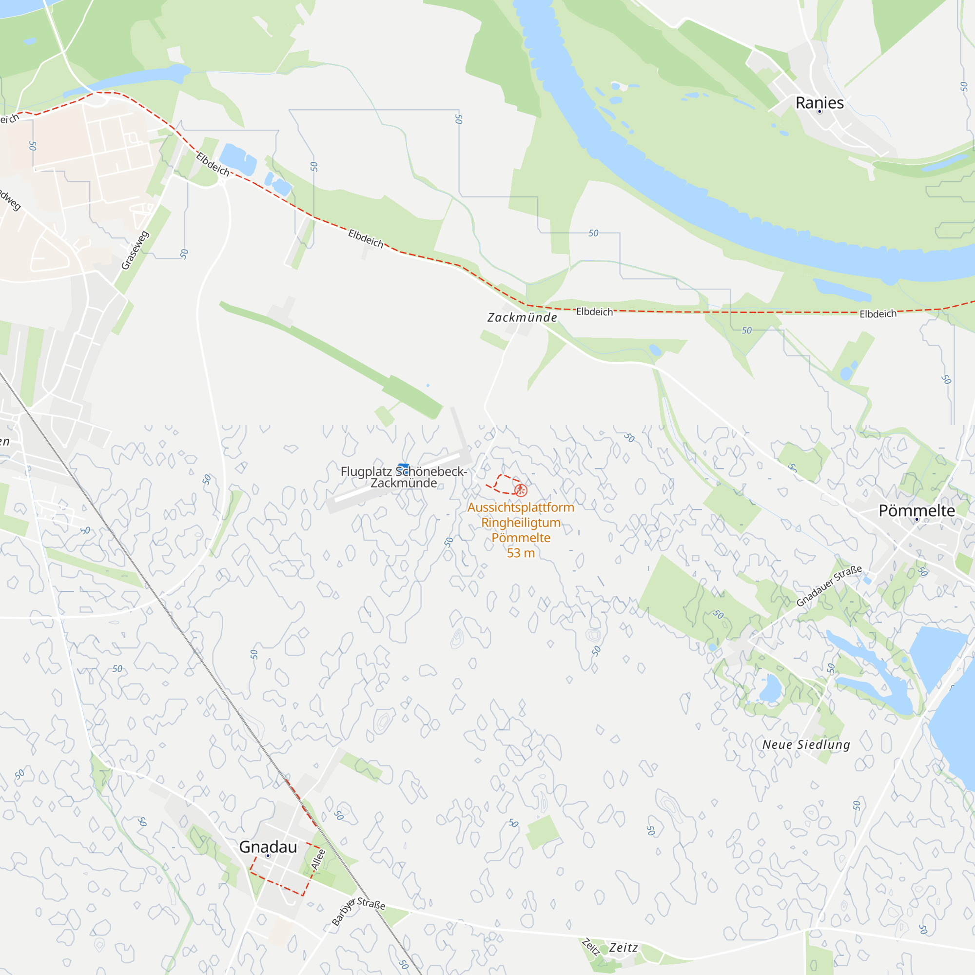 Touristeninformationszentrum Ringheiligtum Pömmelte map