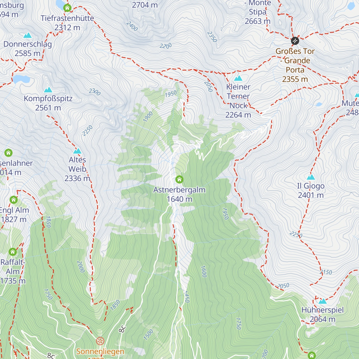 Astnerbergalm map