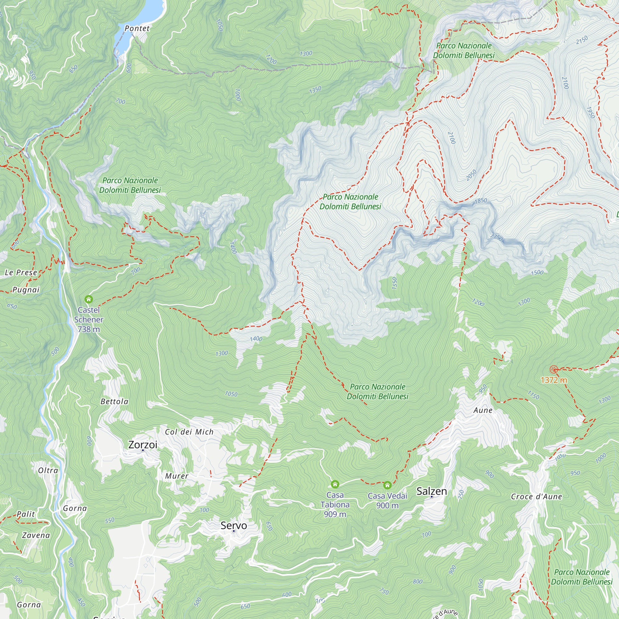 Le Prese Malga Bivacco map