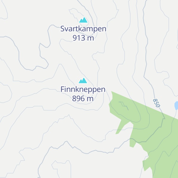 Map of Finnknippen
